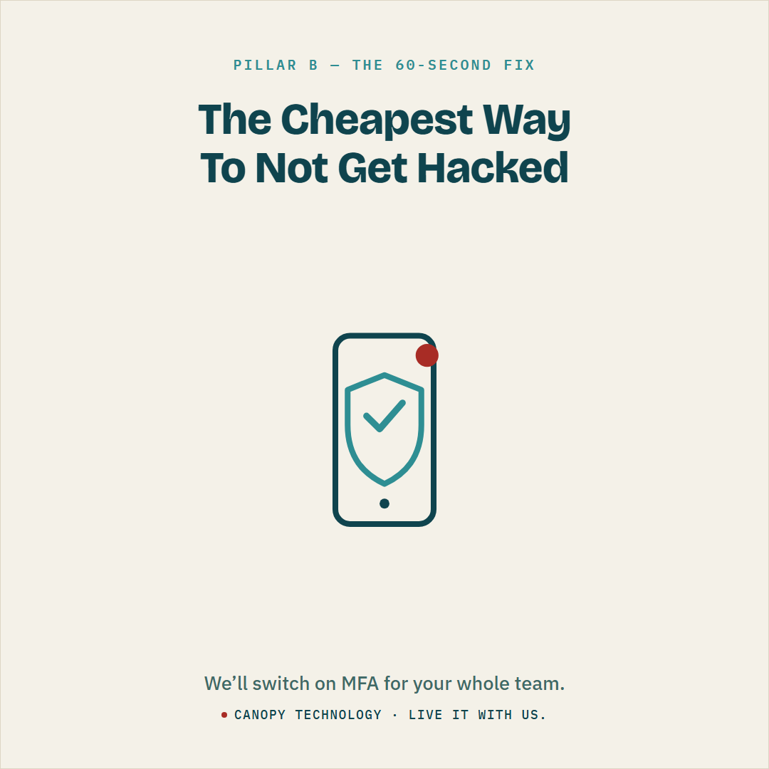 Canopy Technology social tip: the cheapest way to not get hacked